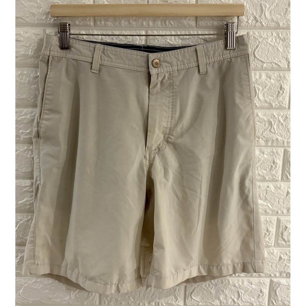 SOUTHERN TIDE MENS SHORTS SIZE SMALL BEIGE T3 TIDE TO TRAIL‎ GOLF TRUNKS